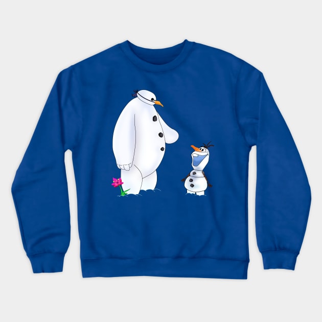 Snowman Twins Crewneck Sweatshirt by missbmuffin